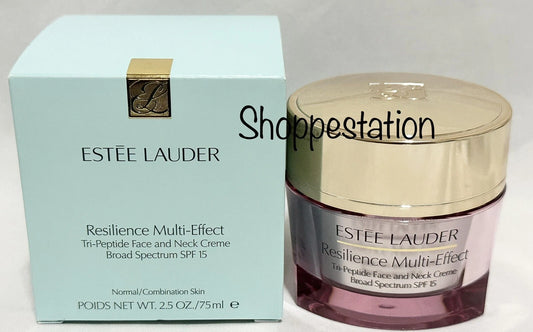 Estee Lauder Resilience Multi Effect Tri Peptide Face and Neck SPF15 2.5oz /75ml